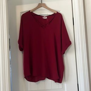 Red Lash blouse